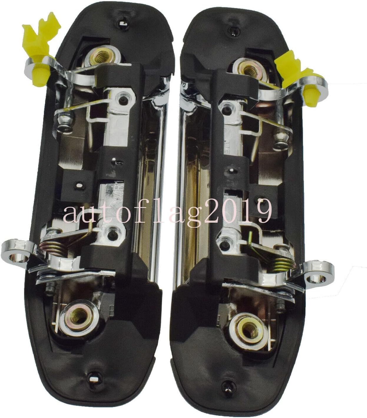 ya 2 8.15 Suitable for Mitsubishi Pajero Montero Door Exterior Handle Chrome Front LH and Right Hand Pair 