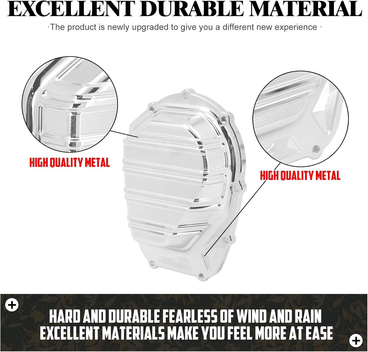 ya 2 8.15 Chrome Side Cam Engine Cover Fit for Harley Touring Road Electra Glide 2017-2023