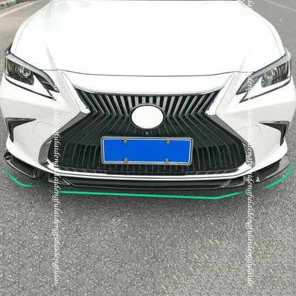 ya 2 8.15 Piano Black Front Bumper Spoiler Lip Applicable for Lexus ES350/300H/250 2019-2022