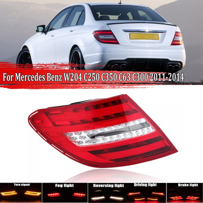 ya 4 8.10 Left Side LED Brake Tail Light Red For 2011-14 for Mercedes-Benz W204 C250 C300 C350
