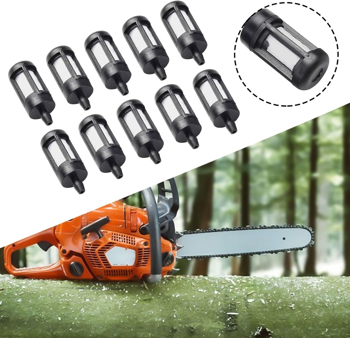 ya 26 10.21 baidi 10pcs Trimmer Brush Cutter Fuel Hose Pipe Filter Improved Fuel Efficiency