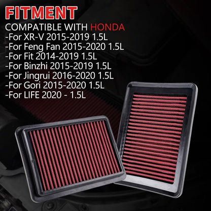 ya 13 9.15 baidi 33-5027 High-Flow Replacement Panel Air Filter For Jazz HR-V Fit Vezel 1.3L-1.5L