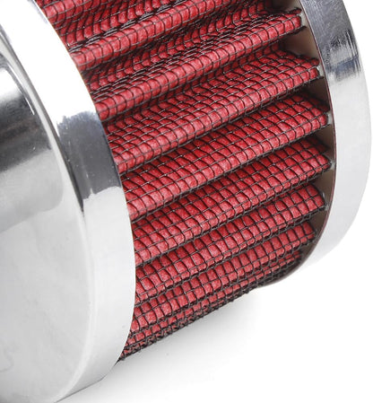 ya 13 9.15 baidi Red Extra Flow 1 to 1-1/4 Push In Valve Cover Baffled Breather Vent Filter