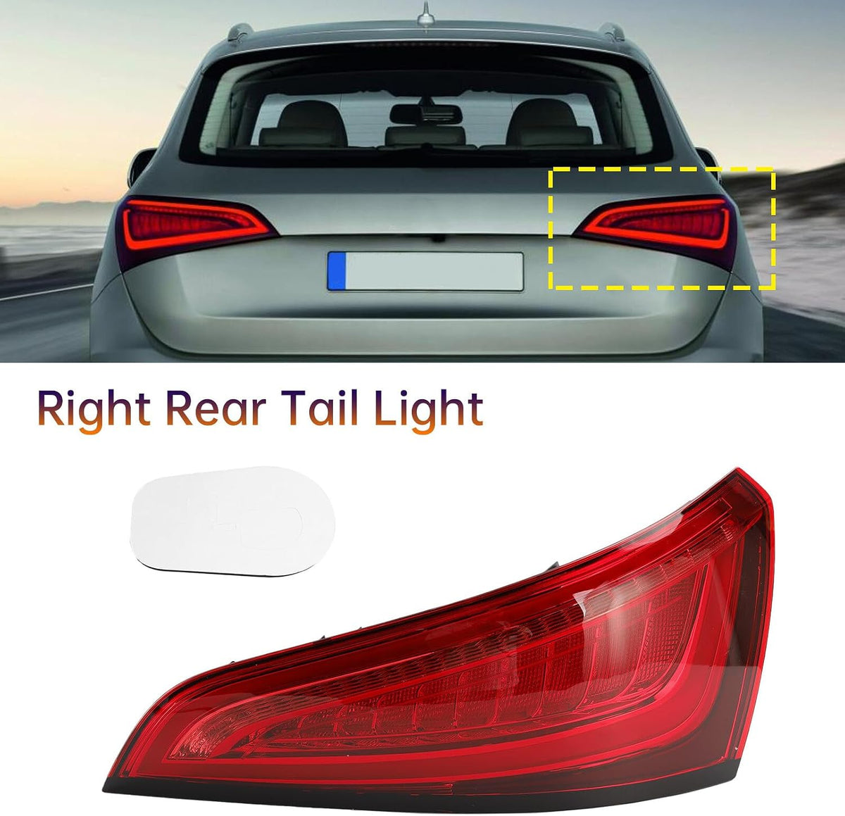 ya 10 9.16 zhengce Right Rear Tail Light Lamp 8R0945094C LED for Audi Q5 8R 2014~16