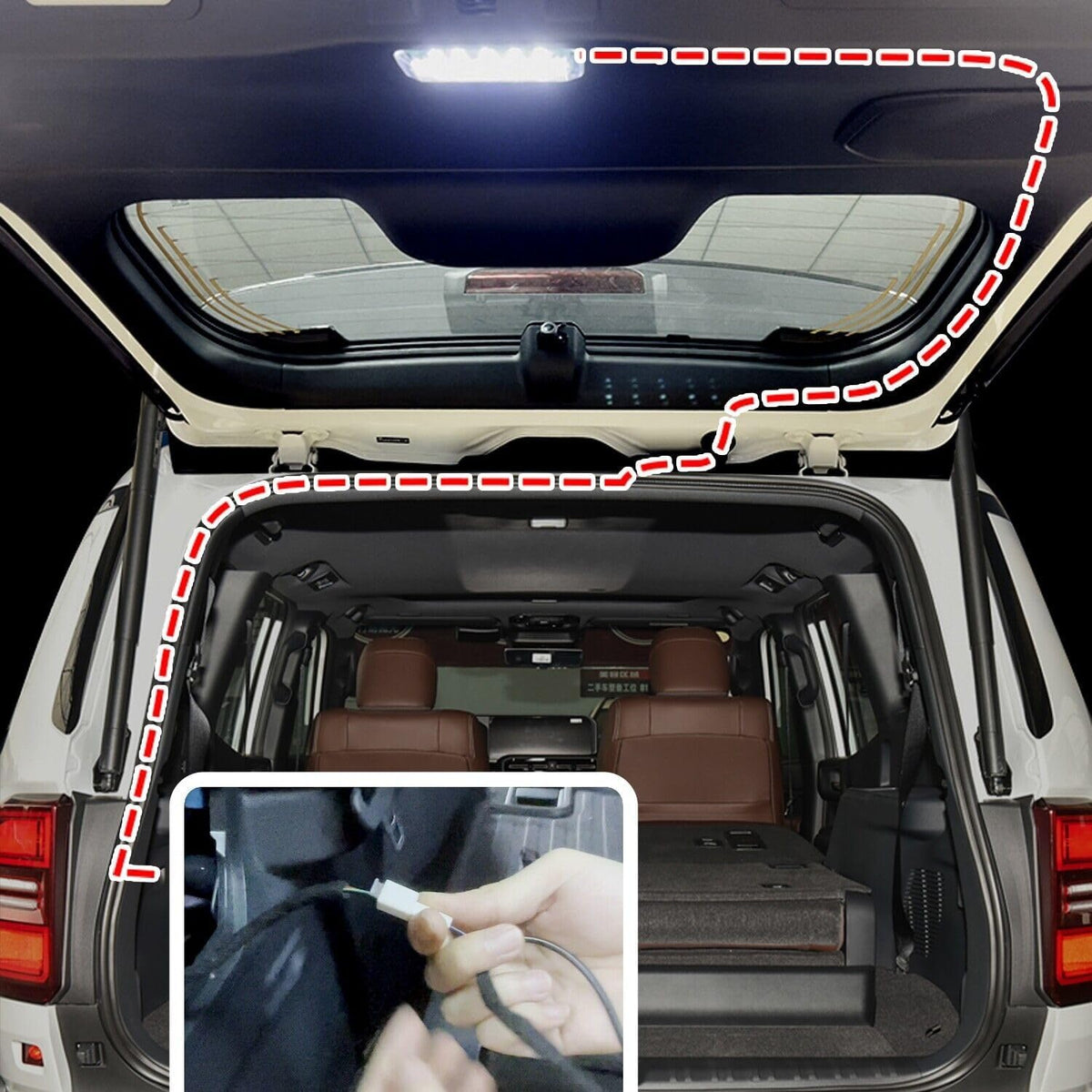 ya 13 9.15 baidi Suitable for Toyota Land Cruiser LC250 2024 2025 Power Tailgate LED Light R
