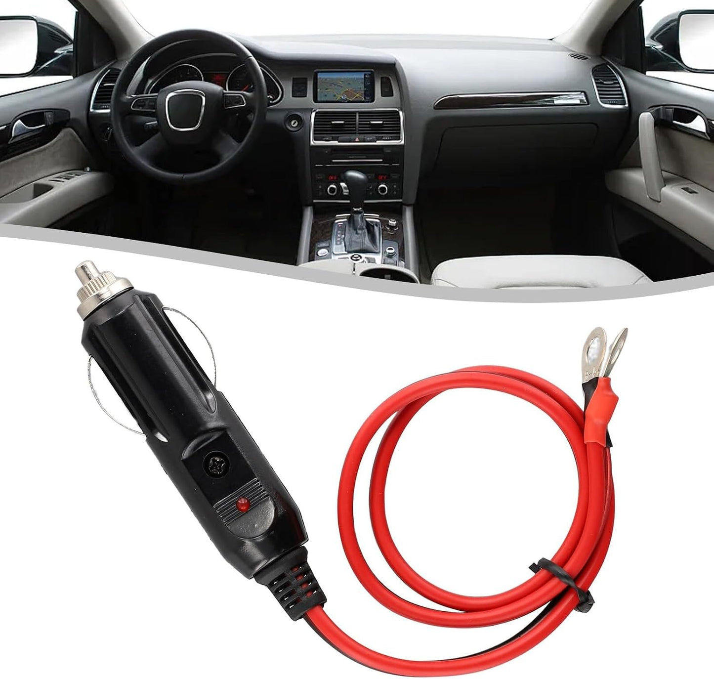 ya 2 8.15 High quality 15A power cord with red and black RVB 2X1 5 square cable