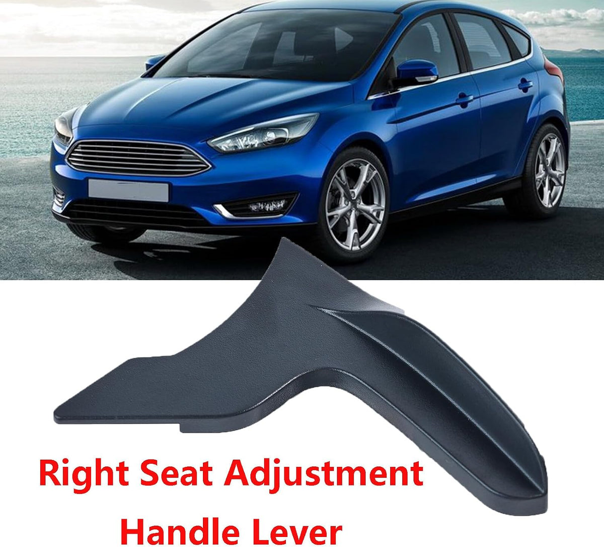 ya 4 8.8.2 1X for Ford Focus for SEAT Adjustment Handle Lever Front Right Black 8A61A61734AA