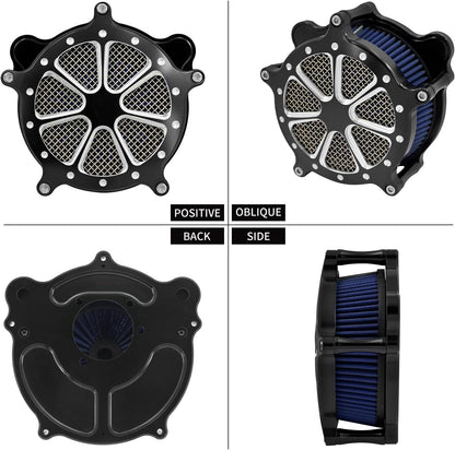 ya 5 8.10 CNC Air Cleaner Filter Blue Intake for Harley Softail Breakout Fat Boy 2000-2015