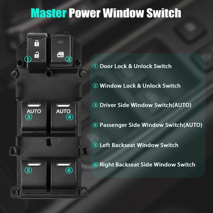 ya 14 9.20 zhengce 35750-TA0-A32 Left Front Car Power Window Switch for Honda for Accord 2008-1