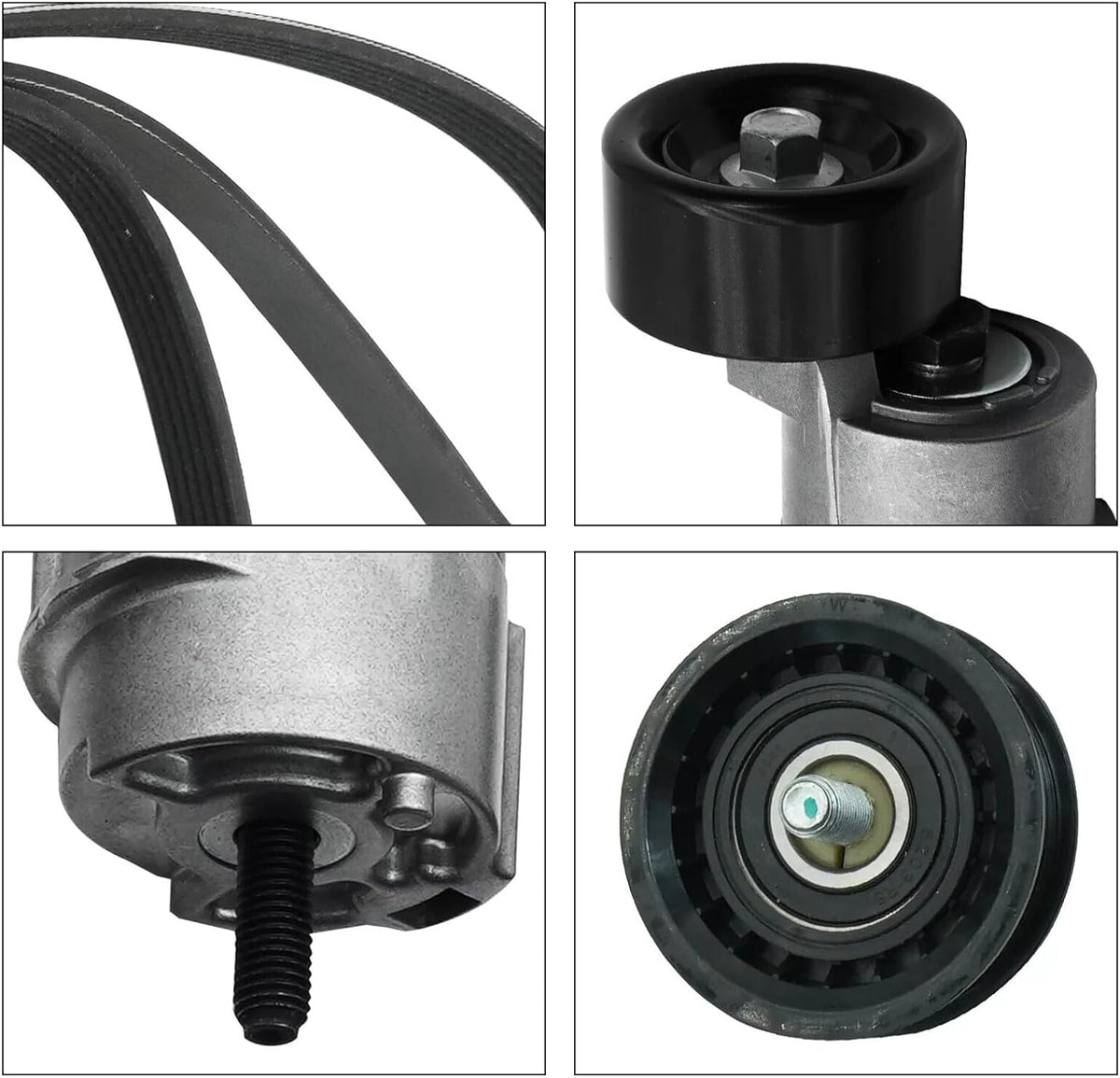 ya 14 9.20 zhengce Engine Belt Tensioner & Idler Pulley V-Ribbed Belt Kit for Kia 2.0 2.4L 6PK-1