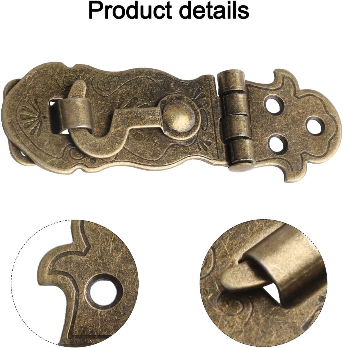 ya 26 10.21 baidi Widely Applicable New Decoration Lock Latch for Suitcase Iron Retro Style