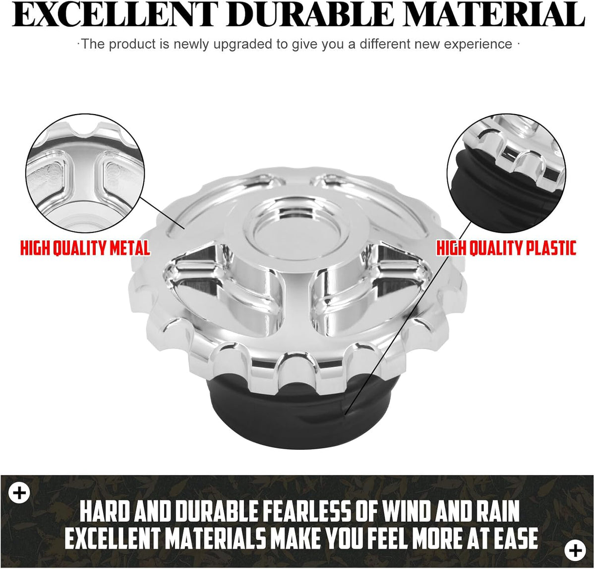 ya 9 10.24 Chrome Gear Fuel Gas Cap Tank Cover for Harley Sportster Dyna Touring Softail