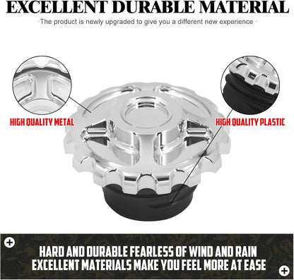 ya 9 10.24 Chrome Gear Fuel Gas Cap Tank Cover for Harley Sportster Dyna Touring Softail
