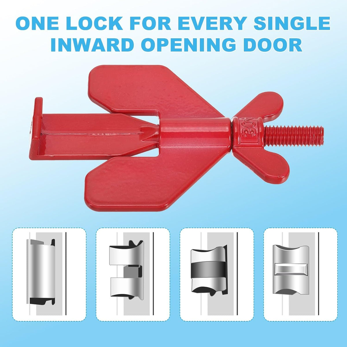ya 26 10.21 baidi 1 Pack Portable Security Door Lock with Stora Bag 3.15x1.97inch, Rose Gold