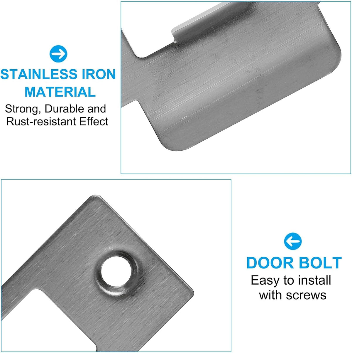 ya 26 10.21 baidi 2-3/4 Stainless T Strike Door Lock Strike Plate, Metal 1 Pcs