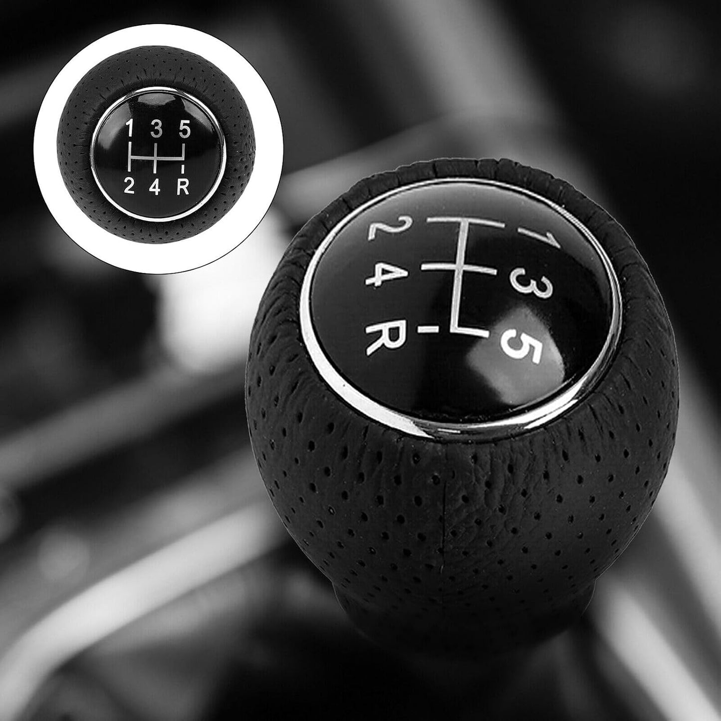 ya 4 8.24 baidi 5 Speed Black Car Shift Knob Gear Stick Shifter Leather for 1988-11 for Ford Ranger