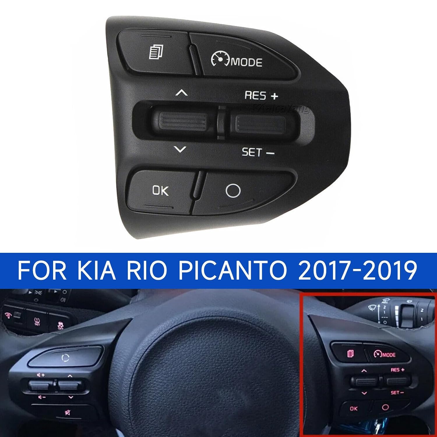 ya 4 8.8 Right Steering Wheel Cruise Control Switch for 2017-19 for Kia Rio Picanto 96720-G60