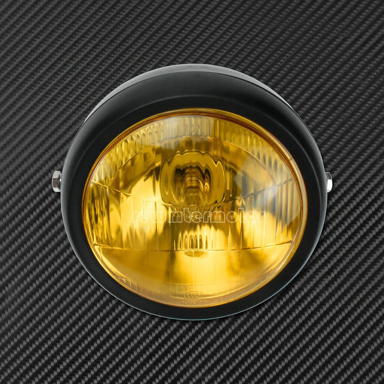 ya 6 8.24 baidi 6 Round Motorcycle Headlight Grill Amber Cover Fit for Harley Copper Cafe Racer