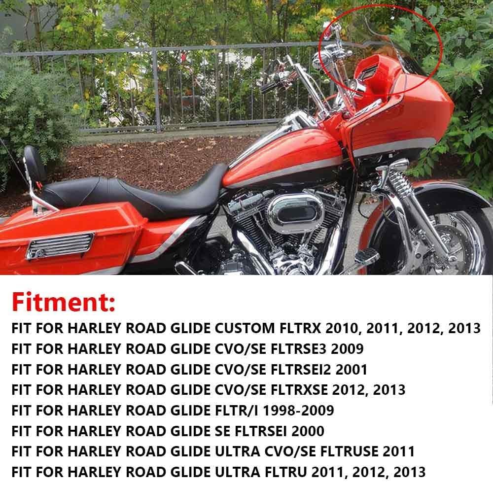 ya 23 10.7 baidi 12.5 Smoke ABS Wave Windshield Windscreen for Harley Touring Road Glide FLTR/Ia