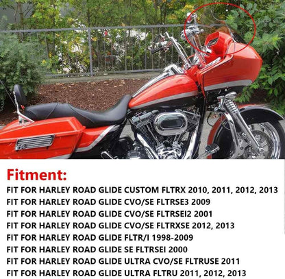 ya 23 10.7 baidi 12.5 Smoke ABS Wave Windshield Windscreen for Harley Touring Road Glide FLTR/Ia