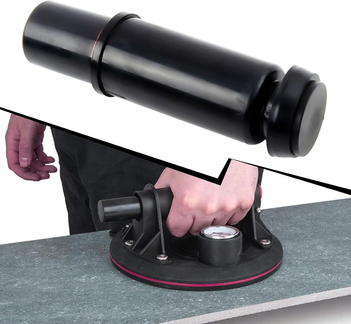 ya 14 9.20 baidi 1Pc 8 inch 200mm Vacuum Air Pump Suction Cup Hand Pump Tile Glass Extractor-1
