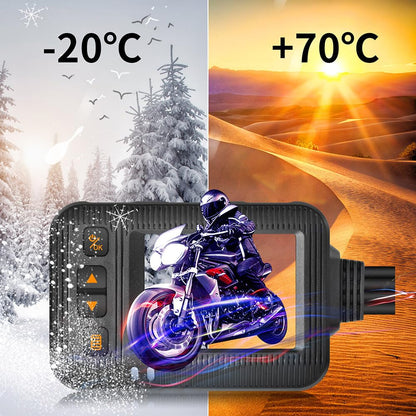 ya 6 8.24 baidi Dash Cam Motorcycle DVR Front Rear View Dual Camera Video Recorder Waterproof