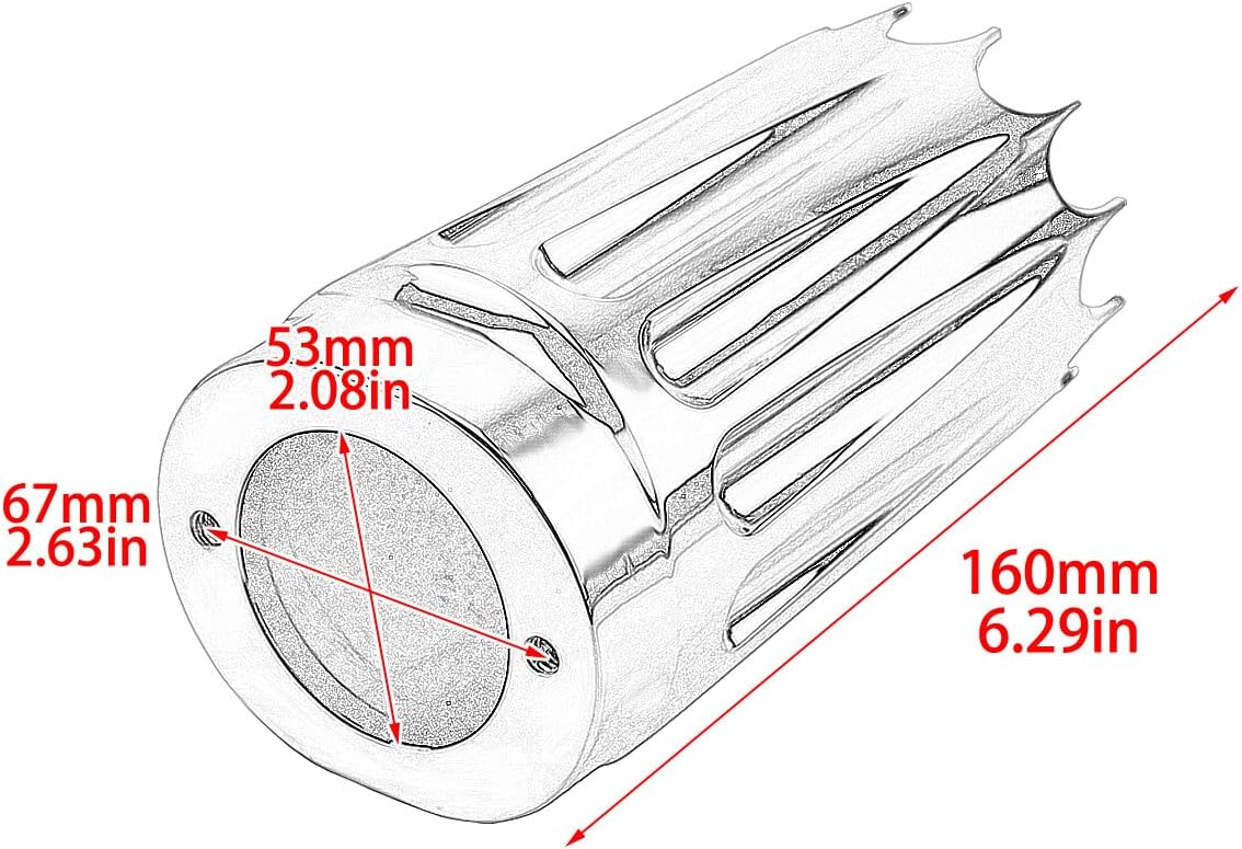 ya 2 8.15 Chrome CNC Slider Fork Cover Fit for Harley Touring Electra Road Glide 1984-2023