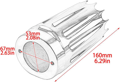 ya 2 8.15 Chrome CNC Slider Fork Cover Fit for Harley Touring Electra Road Glide 1984-2023