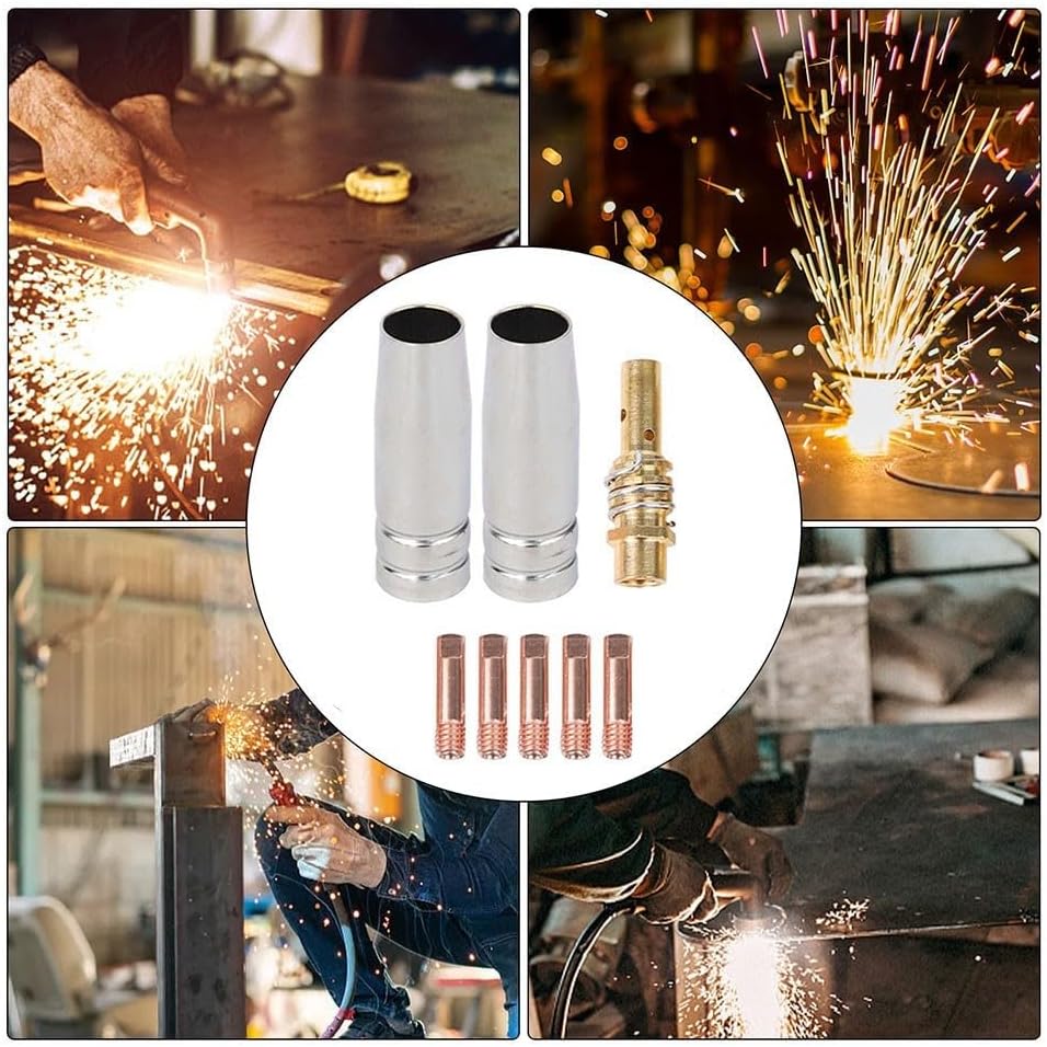ya 28 10.13 baidi 8PCS for MIG Welder Accessory For 15AK M6 Gas Diffuser Tips