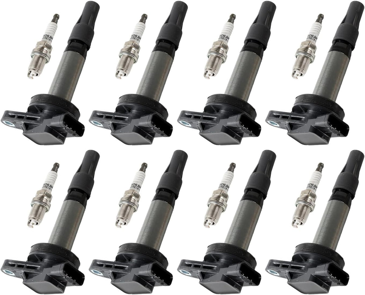 ya 9 10.24 8x Ignition Coils+8x Iridium Spark Plugs for Range Rover for Jaguar XJ8 for Land Rover
