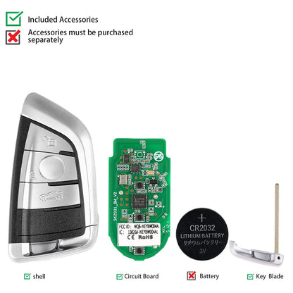 ya 3 8.24 baidi AUTEL Razor IKEYBW003AL for Smart Key 315MHz 415MHz for BMW 3 Buttonss Universal