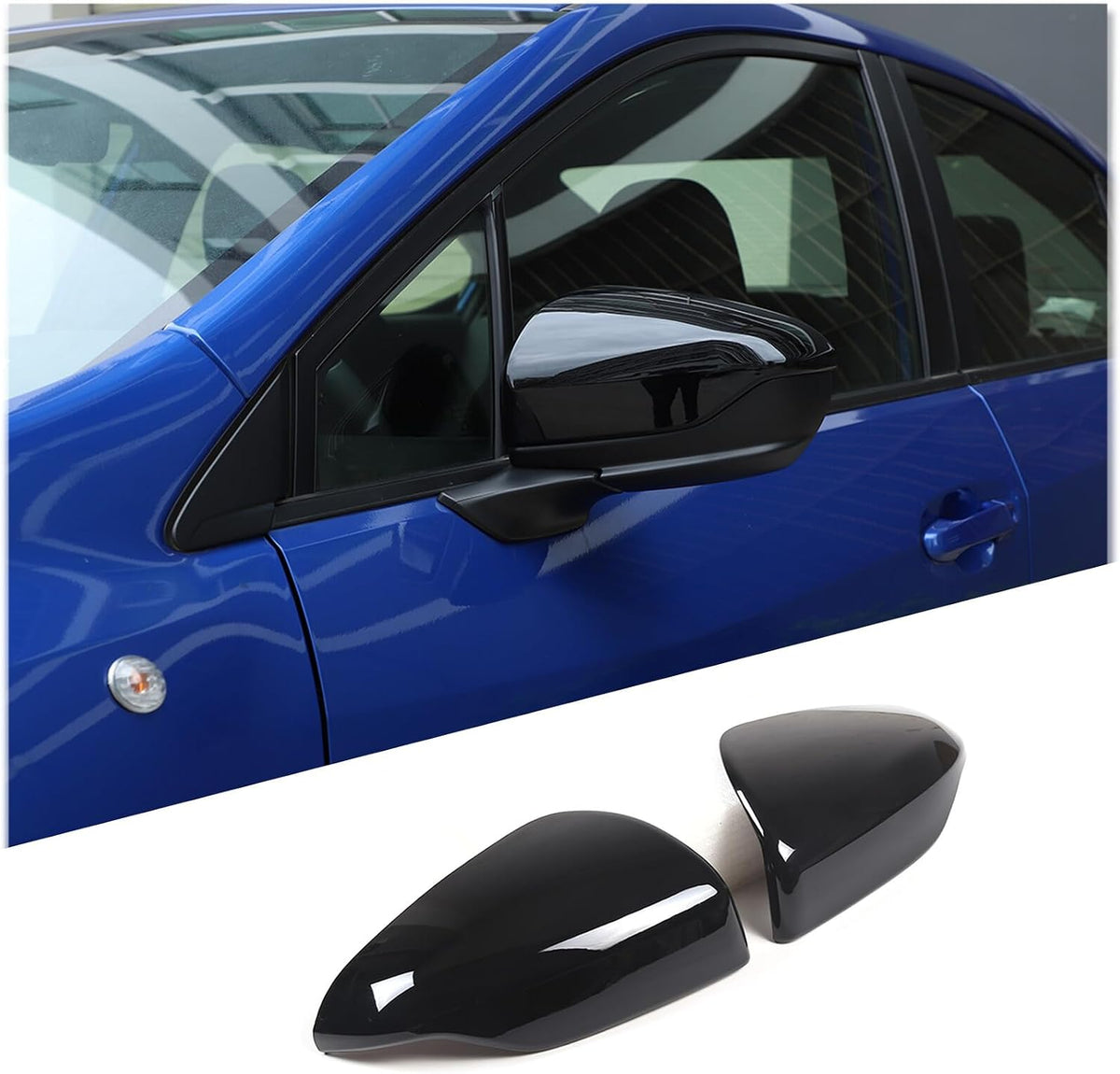 ya 14 9.20 zhengce Glossy Black ABS Car Exterior Mirror Cover for Subaru WRX 2021-2023 USA-1