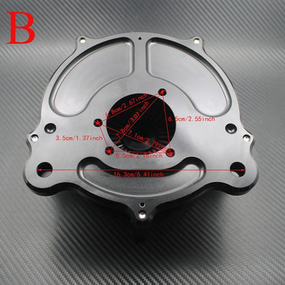 ya 15 10.19 zhengce Black Air Cleaner Air Filter Red Element Fit for Harley Dyna 00-17 Touring