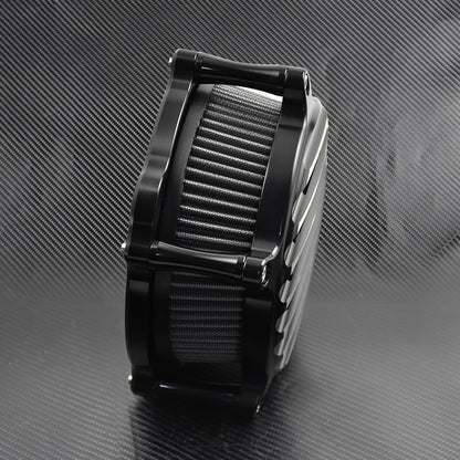 ya 5 8.10 Chrome Stripe Air Cleaner Gray Air Filter Fit for Harley Touring Street Glide 08