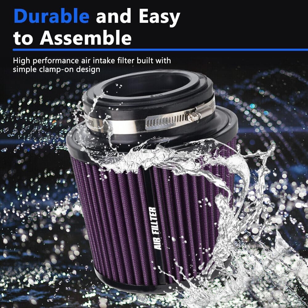 ya 13 9.15 baidi Purple 3, 3.5, 4 Inlet, 6.5 Tall High Per for MAN ce Cold Air Intake Air Filter