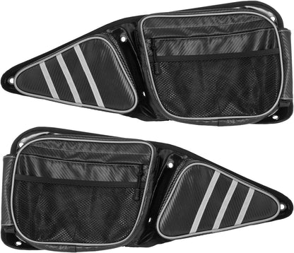 ya 7 8.24 baidi UTV Front Side Storage Door Bags w/Knee Pad for Polaris RZR XP 1000 900 Turbo S