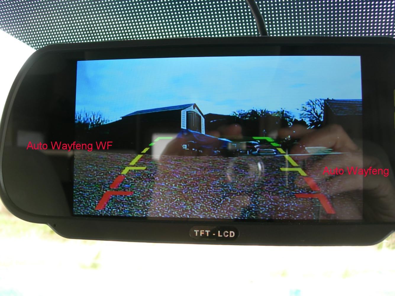 ya 4 8.24 baidi 7 LCD TFT Color Screen Auto Car Reverse Parking Rear View Backup Mirror Monitor