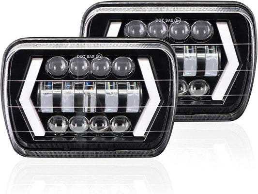 ya 4 8.10 12-24V DC for Jeep for Wrangler YJ Cherokee XJ MJ LED Headlight Ring DRL Turn Signal 