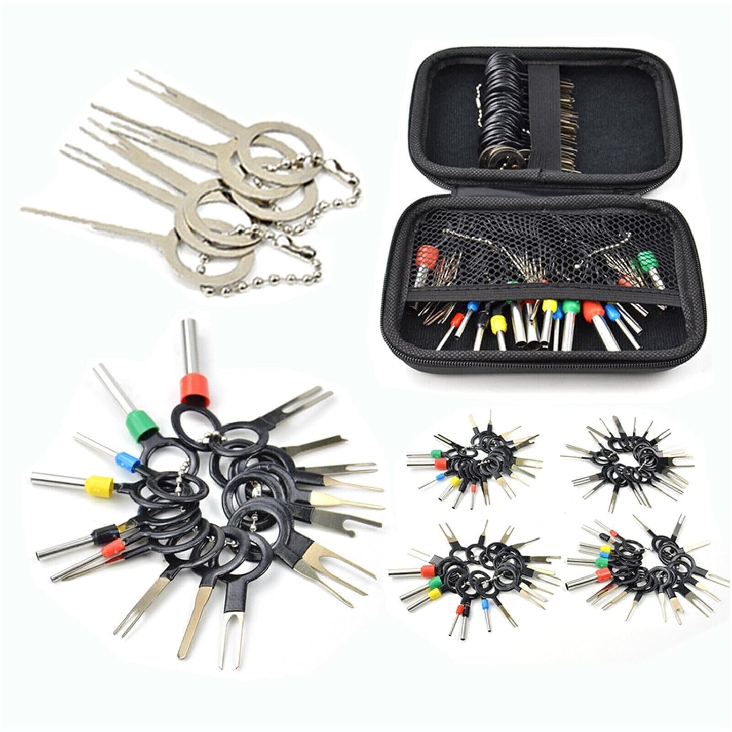 ya 6 8.24 baidi 100pcs Needle Pusher Set Extractor Automatic Terminal Removal Connector Puller Tool