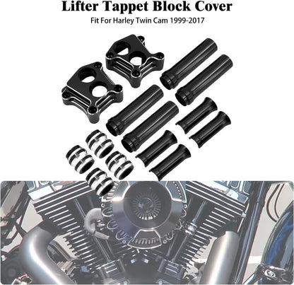 ya 7 8.24 baidi CNC Engine Pushrod Tube Lifter Tappet Block Cover for Harley Touring Twin Cam