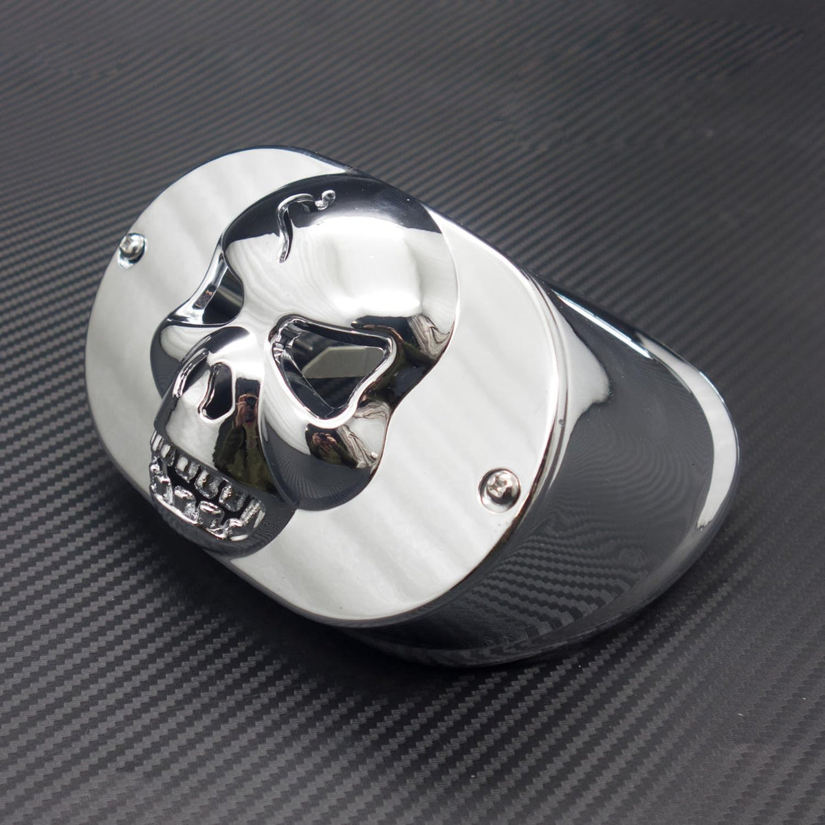 ya 6 8.14 Motorcycle Chrome Skull Tail Light Collar Cover for Harley Touring FLHRC FLHTC