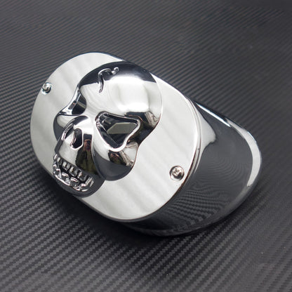 ya 6 8.14 Motorcycle Chrome Skull Tail Light Collar Cover for Harley Touring FLHRC FLHTC
