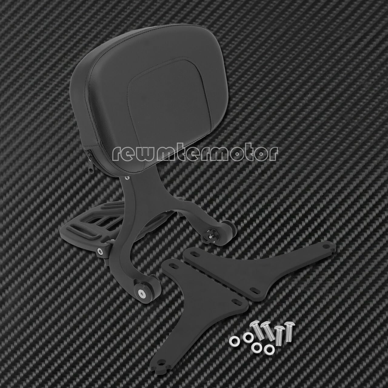 ya 6 8.24 baidi Multi-Purpose Driver & Passenger Backrest Fit for Harley Softail FLSTC 2000-2017
