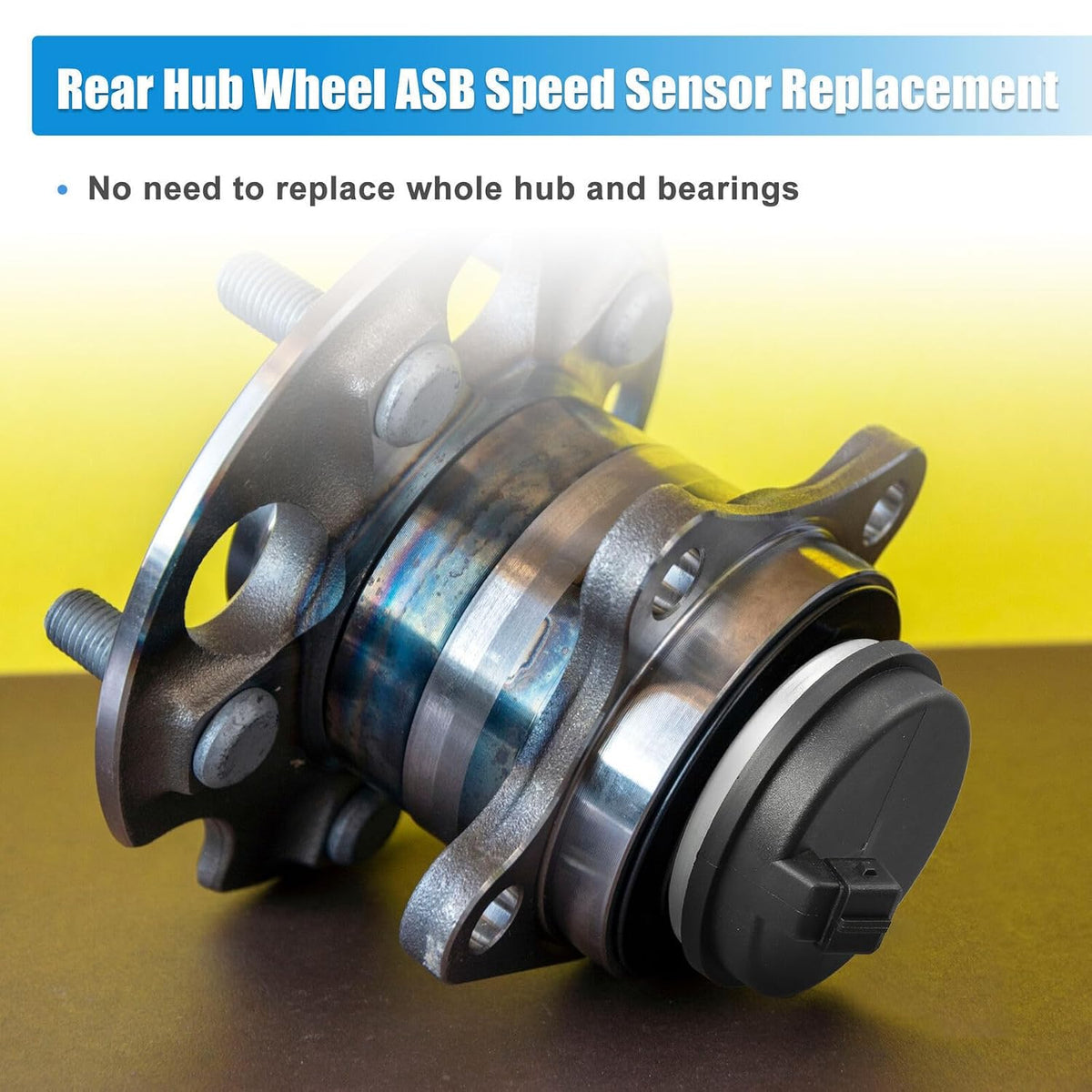 ya 9 10.24 2-Pack for Hyundai Sonata 15-19 Rear Wheel hub Bearing ABS Speed Sensor 58980C1100-
