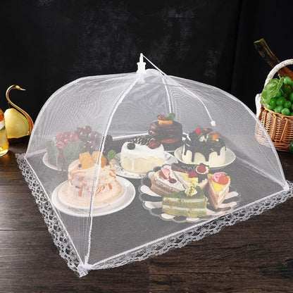 ya 14 9.20 baidi 3 Pcs Vegetable Cover Mesh Pool Party Plate Covers for Food S n-1