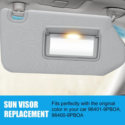 ya 11 9.14 baidi2 Pack Left and Right Sun Visors for Nissan Pathfinder 2018 SL 3.5L 96400-9PB0A-