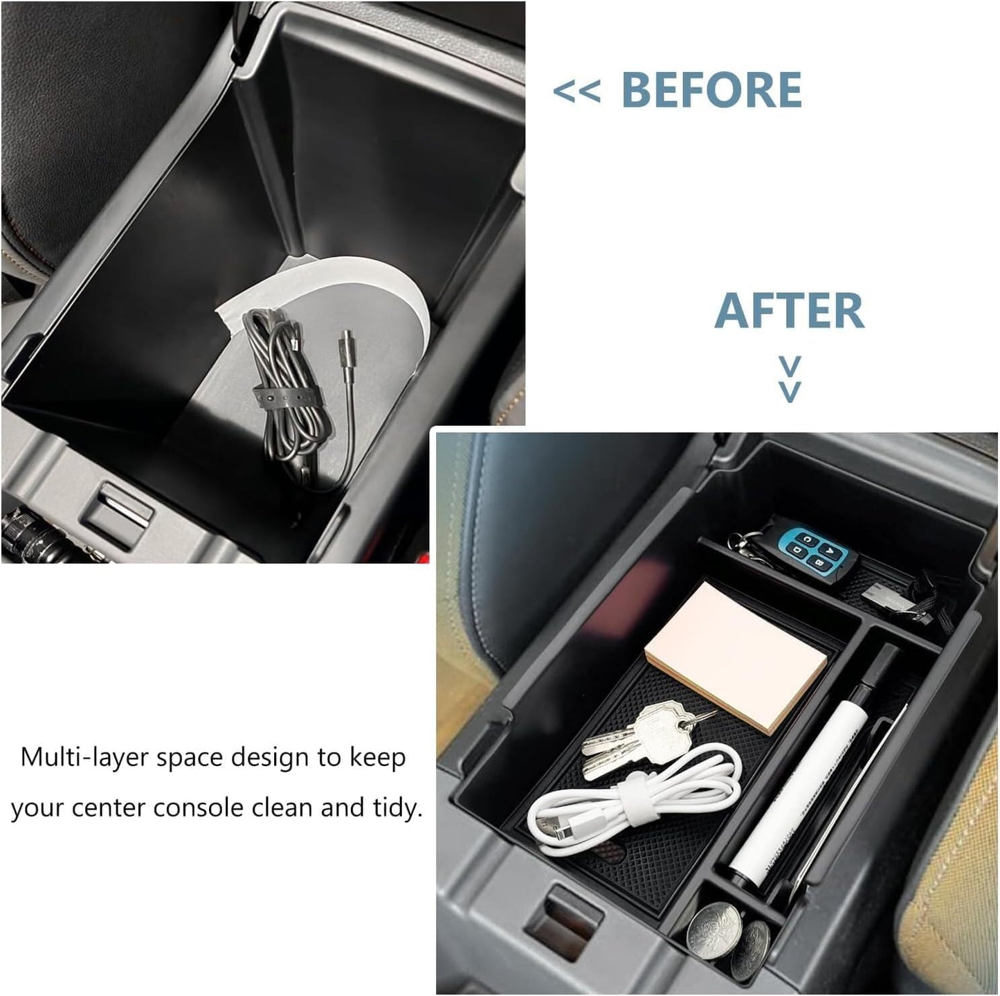 ya 4 8.14 Fit 2024 for Subaru for Impreza Car Center Console Armrest Storage Box Organizer Tray