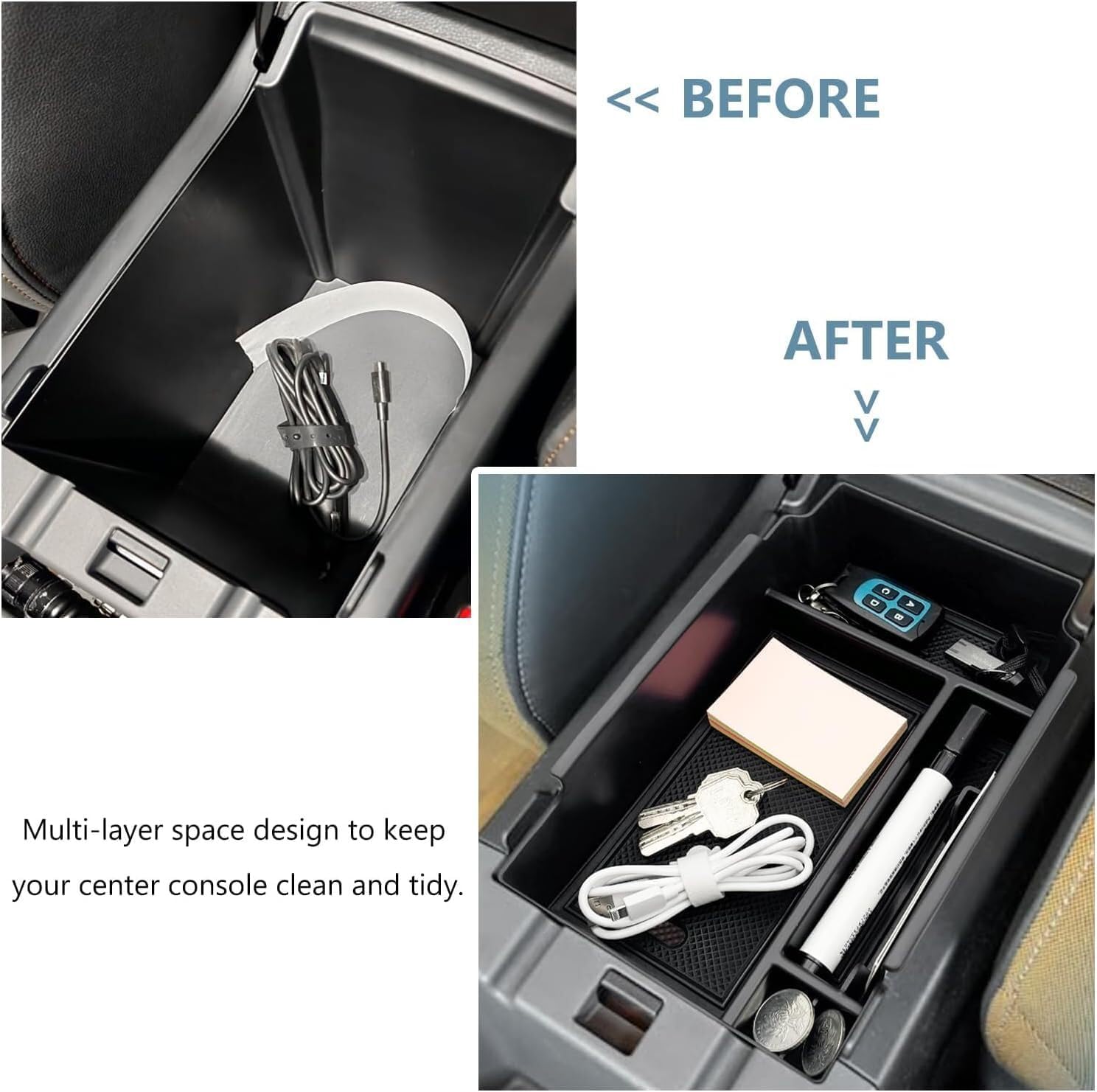 ya 4 8.14 Fit 2024 for Subaru for Impreza Car Center Console Armrest Storage Box Organizer Tray