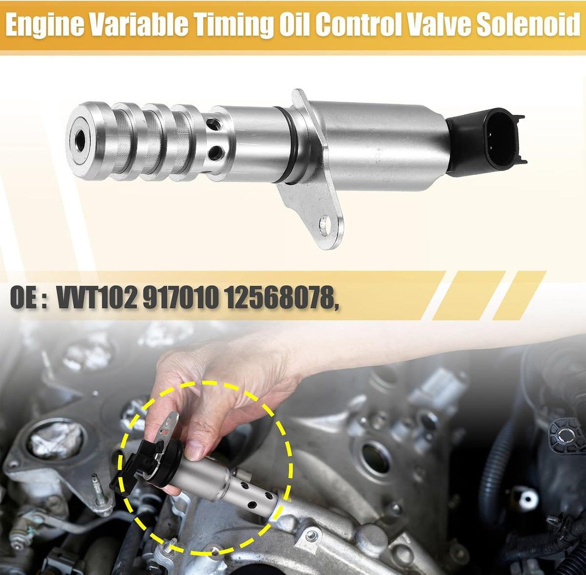 ya 4 8.14 917010 Camshaft Engine Oil Control Variable Valve Timing Solenoid for Buick