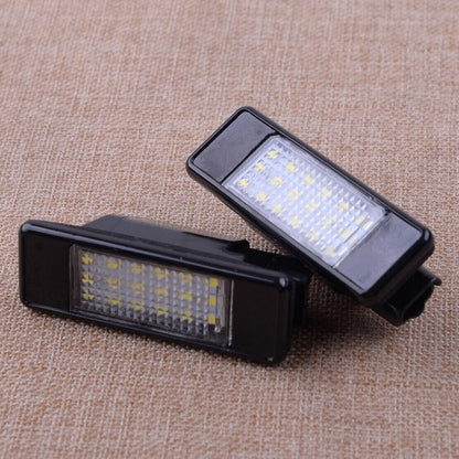 ya 4 8.14 2pcs LED license plate lights for Peugeot 407 508 for Citroen C2 C3 C4 C5 C6